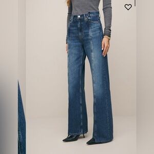 NWOT Reformation Cary Wide Leg Jeans
